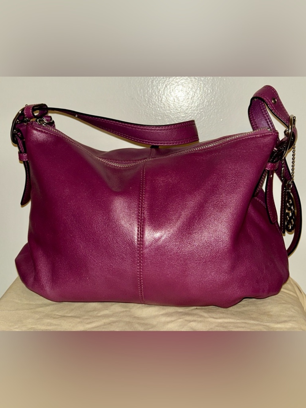 Coach Madison Convertible Leather Shoulder Bag . Dust Bag Included - Picture 5 of 10